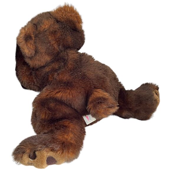 Vintage MJC International Plush Bear Brindle Brown Bear Belly 18” laying 1992 - Picture 4 of 10